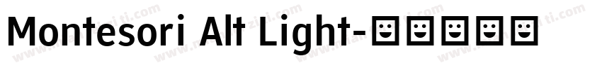 Montesori Alt Light字体转换